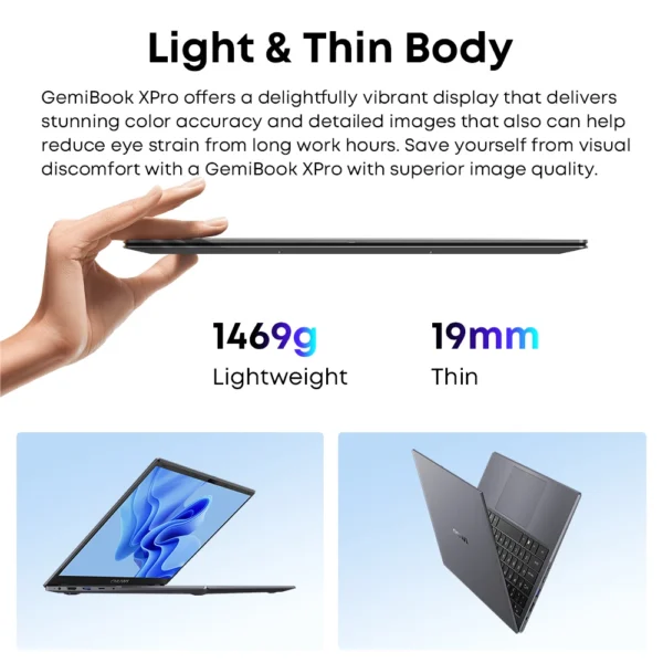 CHUWI GemiBook XPro 14inch UHD Screen Laptop 8GB/16GB RAM 256GB SSD Intel N150 / N100 Windows 11 Computer with Fan Notebook