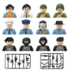 City Characters Building Blocks Mini Dolls Statues Police Firefighter Doctor Engineer Building Blocks Holiday gifts for kids