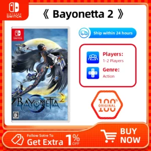 Nintendo Switch Game Deals - Bayonetta 2 - Stander Edition - for Switch OLED Lite Games Physical Cartridge