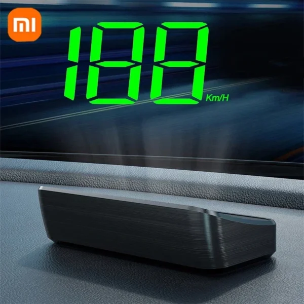 Xiaomi In-vehicle Speedometer HUD Head Up Speed Mete Display Digital GPS Compass Multifunctional Car Windshield Projector NEW