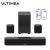 Sf216922837df4d8ab4a5f900370787acO.webp ULTIMEA 5.1ch Soundbar with Subwoofer & Surround Speakers, 250W Virtual Surround Home Theater System for TV, APP Control