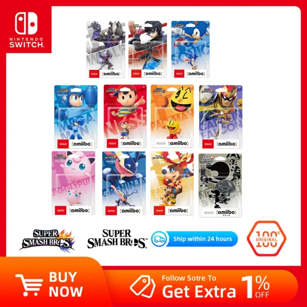 Nintendo Amiibo - Super Smash Bros. Series - joker Greninja Captain Falcon LUCARIO  ZERO SUIT SAMUS  CHARIZARD Cloud BAYONETTA