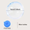 Sf3877faee80042778721fb55af0b7c95Y.webp 1PC- Bubble Ball For Summer Vocation On Beach Kids Children Outdoor Soft Air Water Filled Bubble Ball Blow Up Balloon Toy Fun Pa