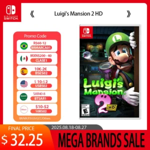 Nintendo Switch Game - Luigi's Mansion 2 HD - TV Tabletop Handheld Play Modes Genre Platformer Action for Switch OLED Lite