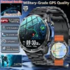 Military GPS Sports Smart Watch 3ATM Waterproof 4GB Memory Compass Built-in Dual-Band GPS Compass Altimeter Outdoors Smartwatch