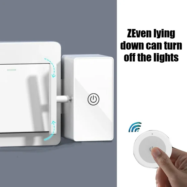 Wiring-Free Wireless Remote Control Turn Off/on Tool Automatic Button Pusher Lazy Remote Control Light Off Switchs Button