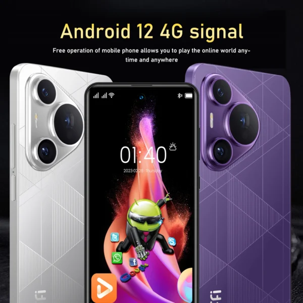 FUFFI-6.56 inch,Cell phone,4G Network,4GB RAM 32GB ROM,5+13MP Camera,Smartphone Android,Google play store,Dual SIM,Mobile phones