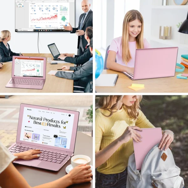 TOPOSH 10.1-inch mini laptop, Windows 11 system, Intel  CPU, 12GRAM+256SSD hard drive,ntel J4105 small computer portable netbook