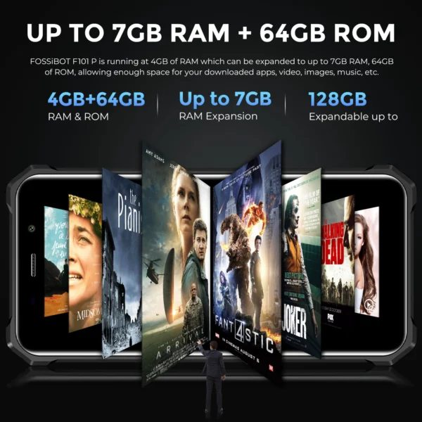 FOSSiBOT F101 P Octa Core Rugged 10600mAh 4GB 64GB Cellphone 24MP Camera 5.45" HD Screen IP68 Waterproof Mobile Phone Global