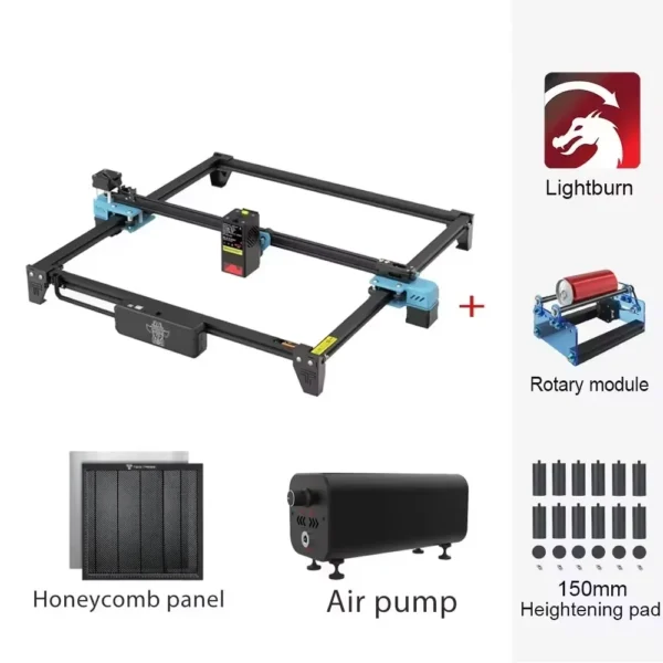 New Twotrees TTS-20 PRO 20W Powerful Laser Engraver Machine APP Wifi Control Metal Laser Engraving Cutting Machine for Arcylic W