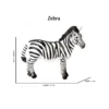 Zebra figure Baby zebra miniature Plastic Model Toy Horses Action Figure Jungle Animal Figurines Children Toys Games Kids Gifts