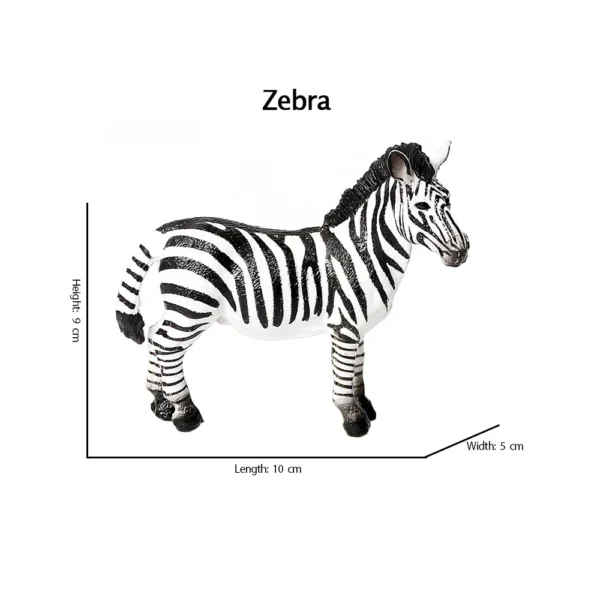 Zebra figure Baby zebra miniature Plastic Model Toy Horses Action Figure Jungle Animal Figurines Children Toys Games Kids Gifts