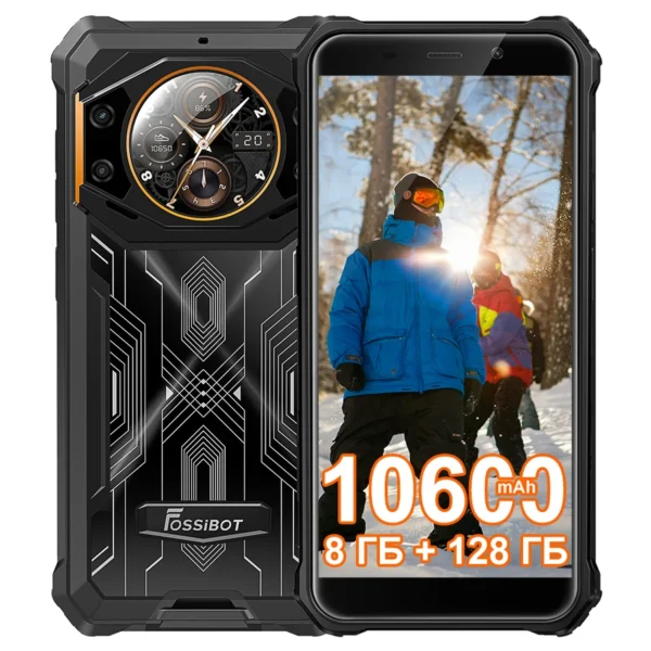 FOSSiBOT F101 PRO 8GB 128GB Smartphone 10600mAh 18W Fast Charge Mobile Phone 24MP 5.45'' HD+ Display Android 13 OS Cellphone