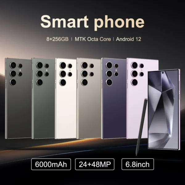 FUFFI-S25 Pro,Smartphone  Android,6.8 inch,12GB RAM,512GB ROM,Dual SIM,Mobile phone,Google Play Store,24+48MP,6000mAh,celulares