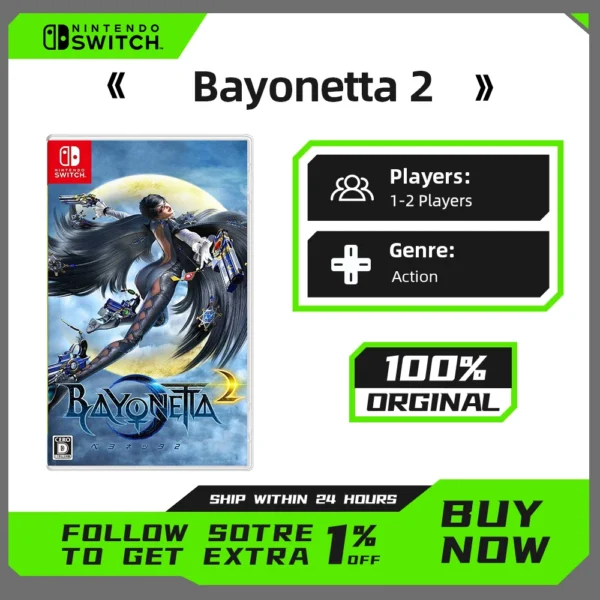 Bayonetta 2 - Nintendo Switch Game Deals 100% Original Games Physical Cartridge Support TV Tabletop Handheld Game Mode