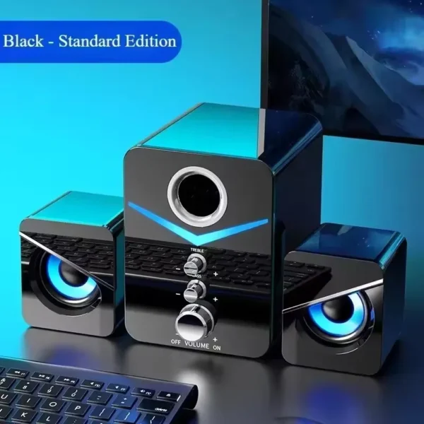 Home Theater System PC Bass Smart Subwoofer Wired-compatible Speaker Portable Computer Speakers Music Boombox For Desktop