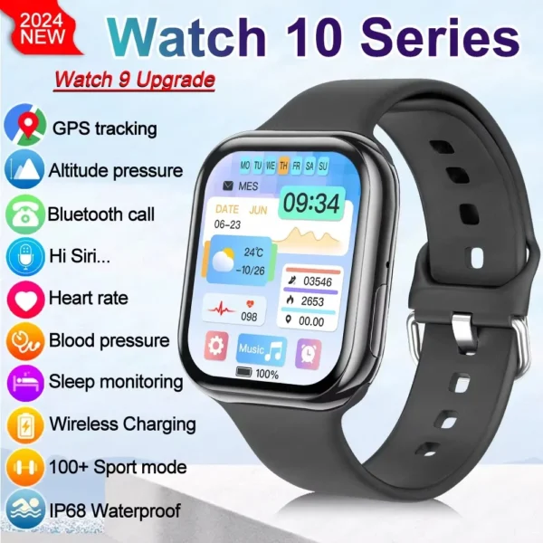 2025 New Original For Apple Watch 10 Smart Watch Men Body Temperature Bluetooth Call NFC GPS Sports Women SmartWatch for Apple